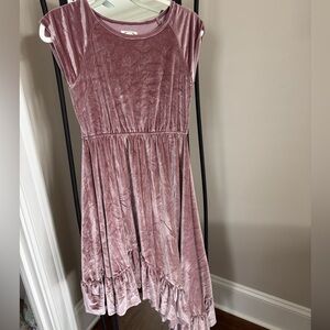 Joyfolie Mauve Velvet Kids Dress